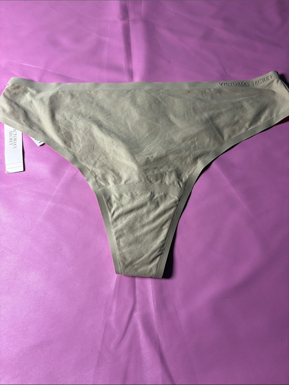 Seamless Beige Thong Bottoms